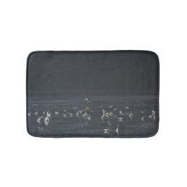 Egrets am Mitternachtsblau Badematte