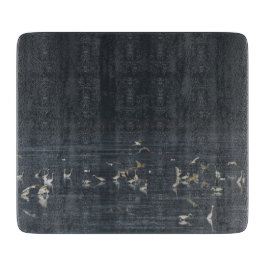 Egrets am Mitternachtsblau Schneidebrett