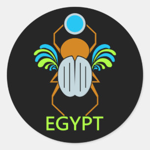 EGYPT-Aufkleber Runder Aufkleber