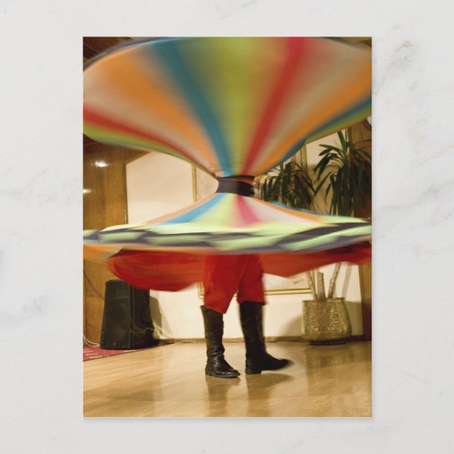Egypt, Cairo. Whirling dervish dazzling GCT Postkarte (Vorderseite)