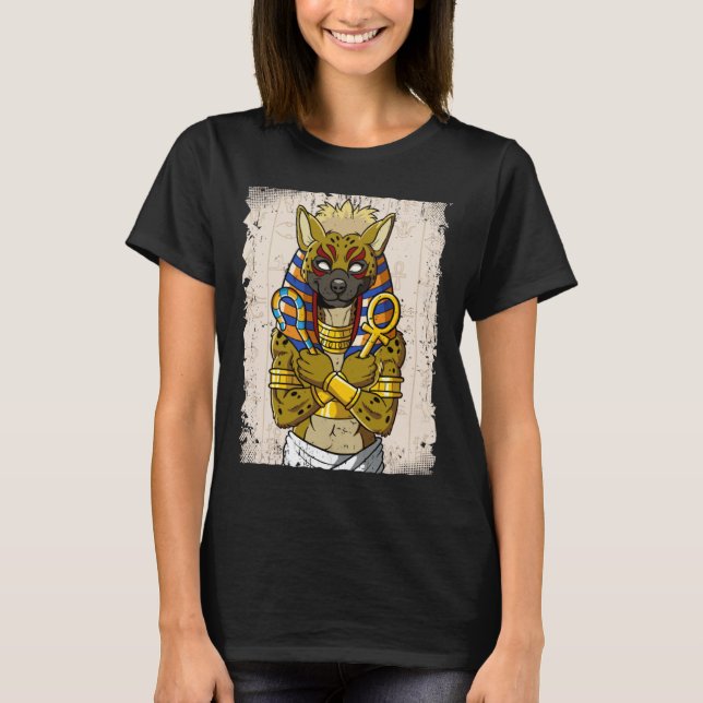 Egypt Egyptian Hyena Pharaoh T-Shirt (Vorderseite)