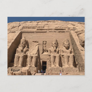 Egypt, The Great Temple of Ramses II, Abu Simbel Postkarte