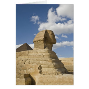 Égypte, Gizeh. Le grand Sphynx s'élève au-dessus d