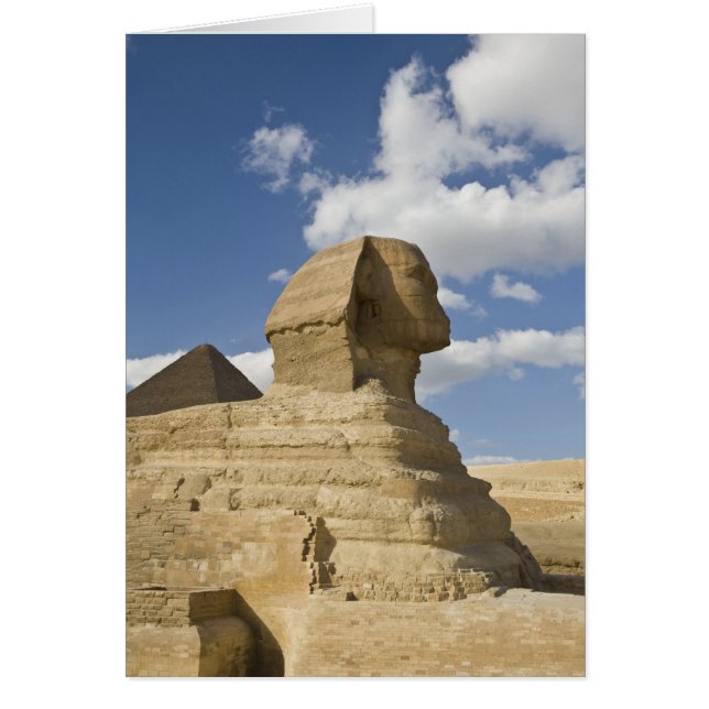 Égypte, Gizeh. Le grand Sphynx s'élève au-dessus d (Devant)