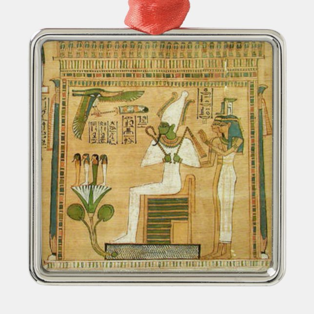 Égypte-Hiéroglyphes Ornement métallique (Devant)