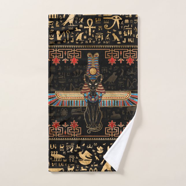 Egyptian Cat - Bastet (Serviette à main)