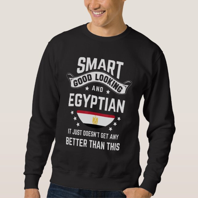 Egyptian Flag Native Pride  Egypt Egyptian Roots Sweatshirt (Vorderseite)