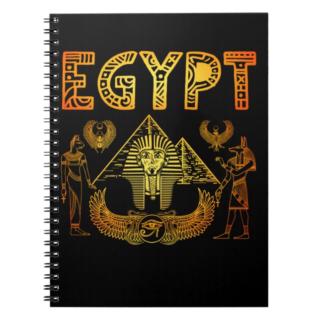 Egyptian Gods Pyramids King Egypt Pharaoh Notizblock (Vorderseite)