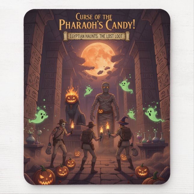 Egyptian Halloween Mouse Pad Mousepad (Vorne)