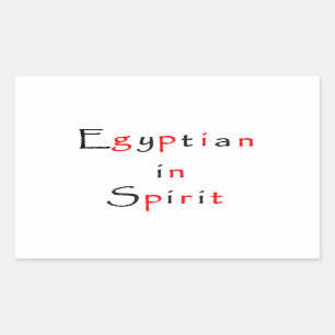 Égyptien en Spirit-rectangle autocollant