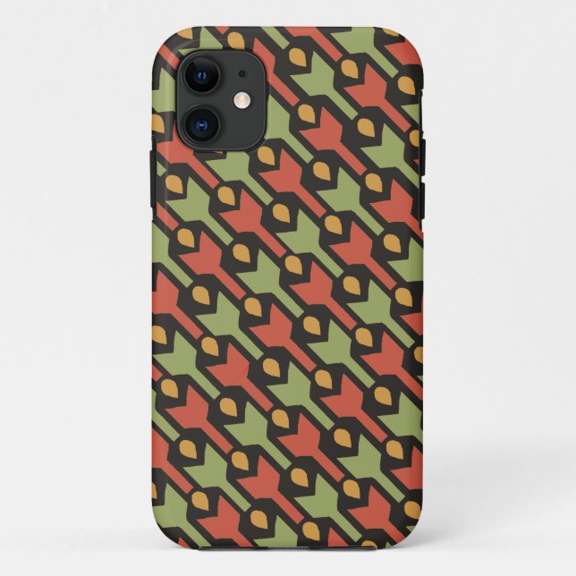 Egyptien Red Green Arrow Motif iPhone 5/5s Coque (Dos)