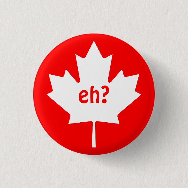 Eh auf dem Symbol des kanadischen Ahornblattes Button (Vorderseite)