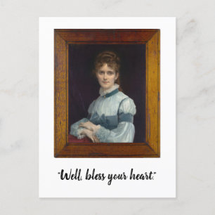 "Eh bien, bénis ton coeur" Carte postale amusante