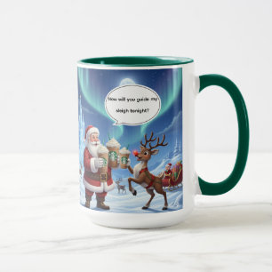 Eh bien Rudolph? Mug de Noël AI Utilisé