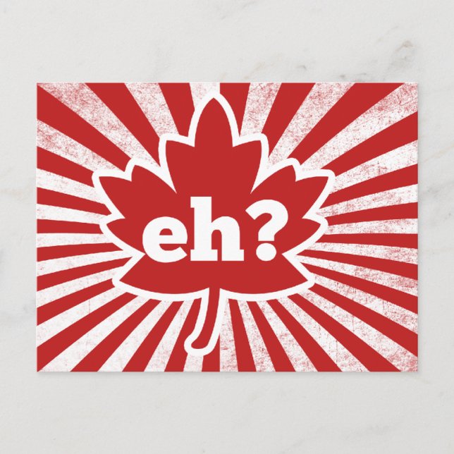 Eh für Kanada-Tag Postkarte (Vorderseite)