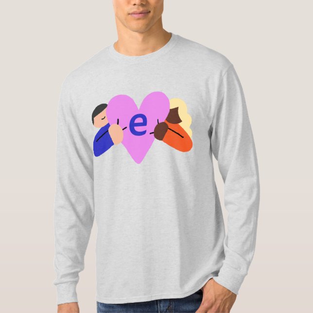 EH Mitgefühl Logo Langschläfer T - Shirt (Vorderseite)