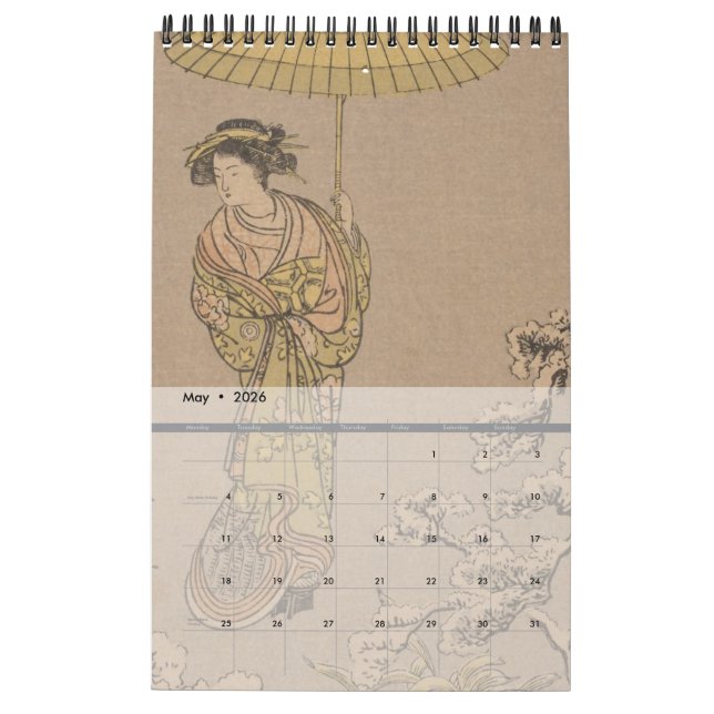 Ehagaki - Japanische Postkarten für Bilder - 2026 Kalender (Mai 2026)