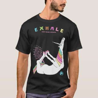 Ehale Yoga Bow Pose zum Farken von Einhorn  T-Shirt