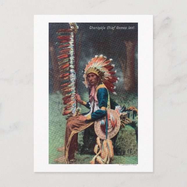 Ehankekle Chief Portrait Postkarte (Vorderseite)