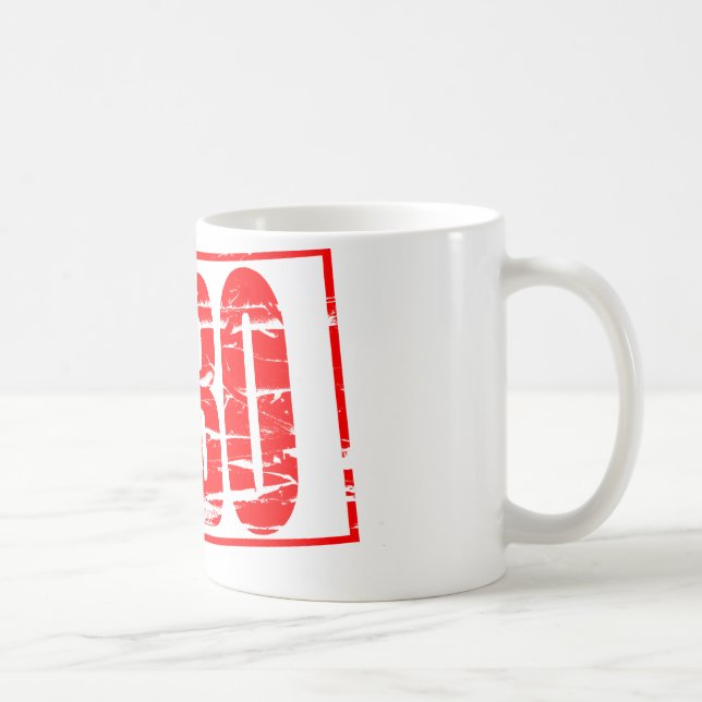 EHBO roter Stempel Kaffeetasse (Rechts)