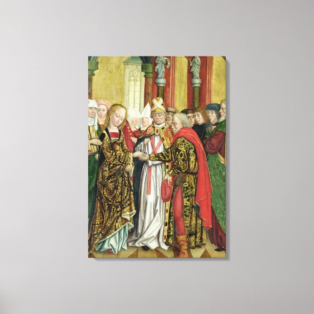 Ehe der Jungfrau, aus dem Dom Altar, 1499 Leinwanddruck (Vorderseite)