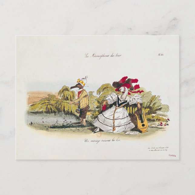Ehe im Buch Postkarte (Vorderseite)
