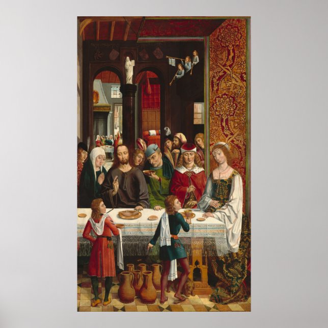 Ehe in Cana - Katholische Könige in einem Poster d (Vorne)