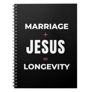 Ehe + Jesus = Langlebigkeit Notizblock