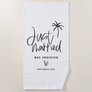 Ehe Palmen Hochzeitsgeschenk Strand Strandtuch