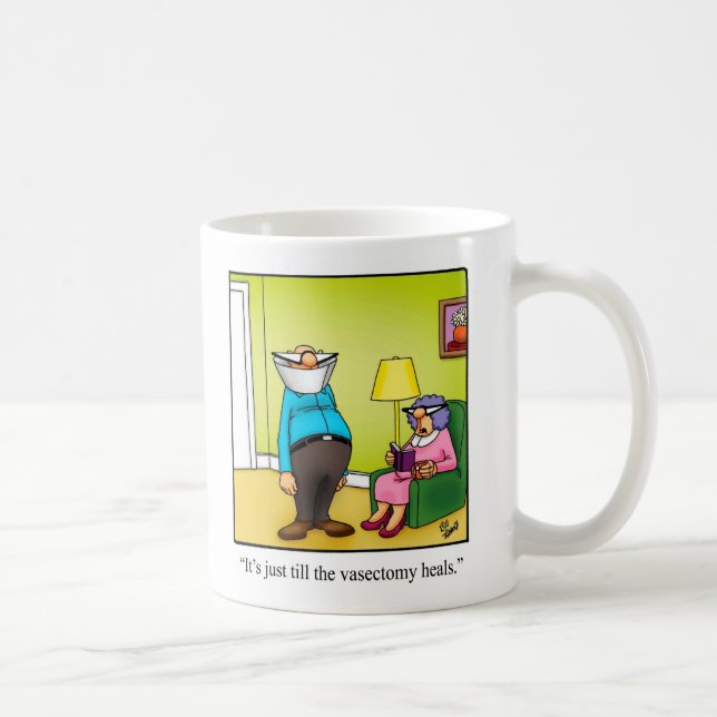 Ehe Spaß "Vasektomie" Tasse "Spectickles" (Rechts)