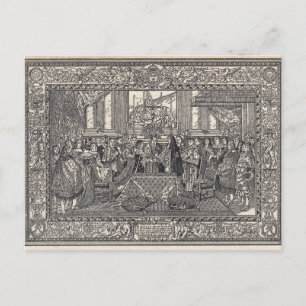 Ehe von Louis XIV Postkarte