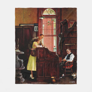 Ehefähigkeitszeugnis durch Norman Rockwell Fleecedecke