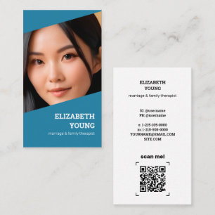 Ehefamilienbeziehungen Coach Foto und QR Visitenkarte