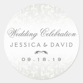 Ehefeiern Runde Namen und Datum Aufkleber