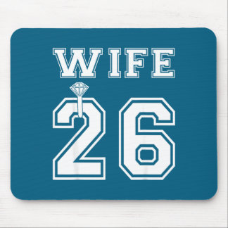 Ehefrau 2026 Ehemann passende Verlobungsfeier Mousepad