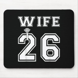 Ehefrau 2026 Ehemann passende Verlobungsfeier Mousepad