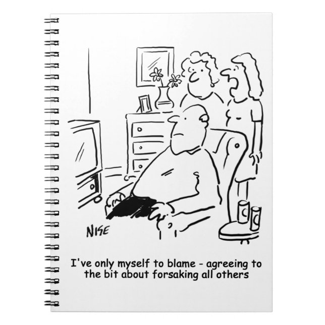 Ehefrau bedauert ihre Eheversprechen Notizblock (Vorderseite)