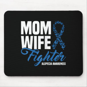 Ehefrau bekämpft Blauen Schleim Alopezie Bewusstse Mousepad
