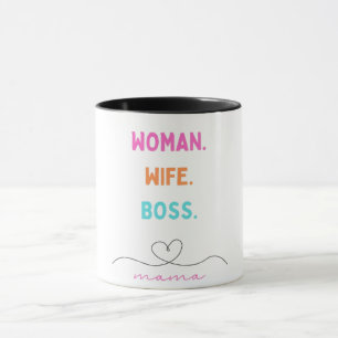 Ehefrau Boss Mama Empowerment Grafik Tasse