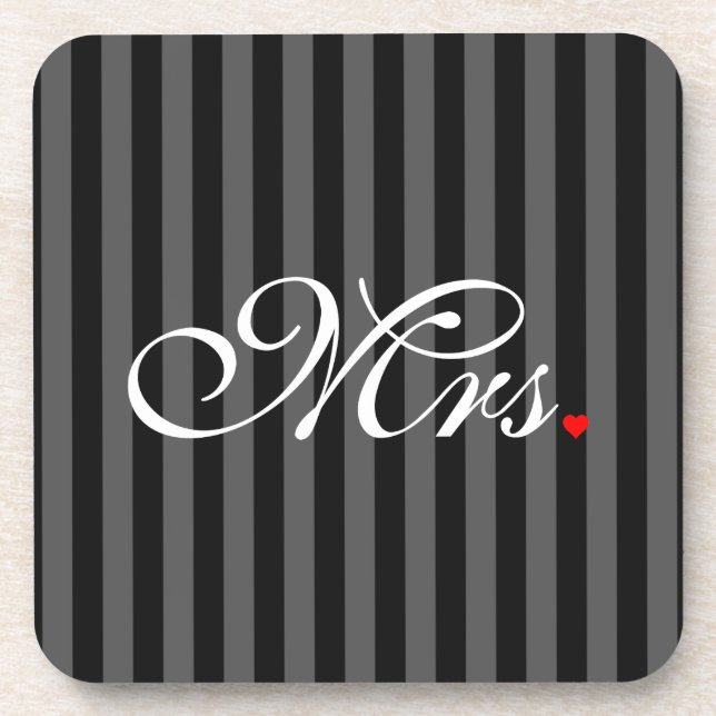 Ehefrau Bride Seiner Frau, die sich neu ernähren m Untersetzer (Vorderseite)