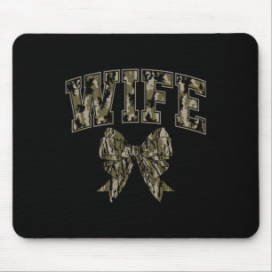 Ehefrau Camouflage Coquette Bow Camouflage Jagd Fr Mousepad