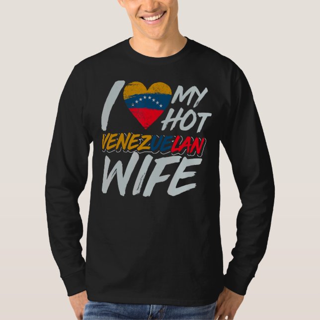 Ehefrau Caracas Pride Venezuelan Ehemann Venezuela T-Shirt (Vorderseite)