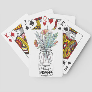 Ehefrau Das Glück der Kunst ist ein Mama Spielkarten