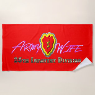 Ehefrau der 25. Infanteriedivision Strandtuch