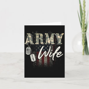 Ehefrau der amerikanischen Veteranen der Armee Karte