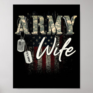 Ehefrau der amerikanischen Veteranen der Armee Poster