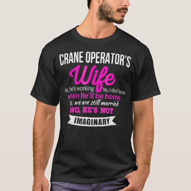 Ehefrau der Kranführer - Funny Anniversary T-Shirt (Vorderseite)