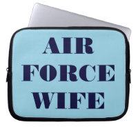Ehefrau der Laptop Sleeve Air Force