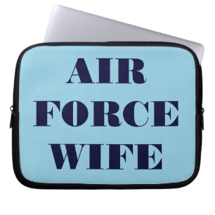 Ehefrau der Laptop Sleeve Air Force