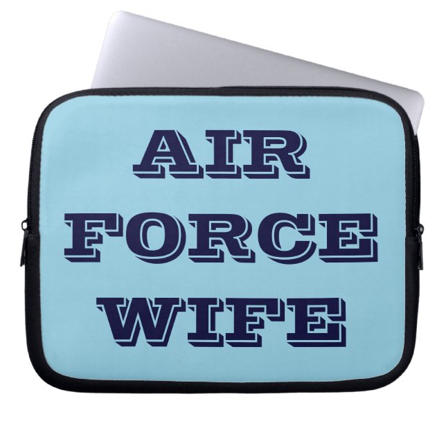Ehefrau der Laptop Sleeve Air Force (Vorderseite)